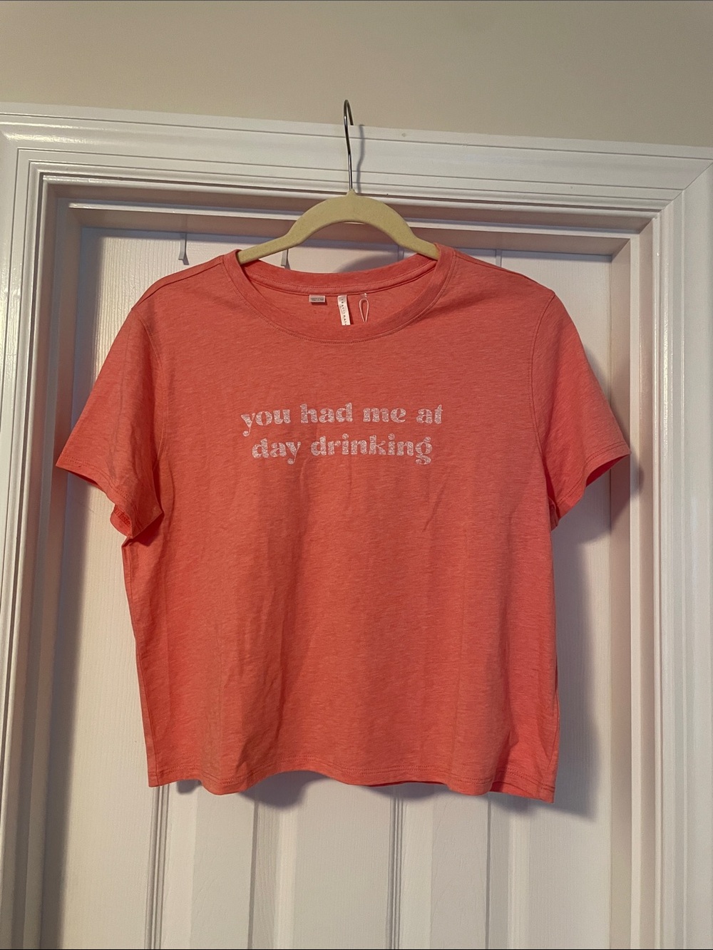 Travis Mathew’s Coral Graphic Tee "you had me at day drinking"